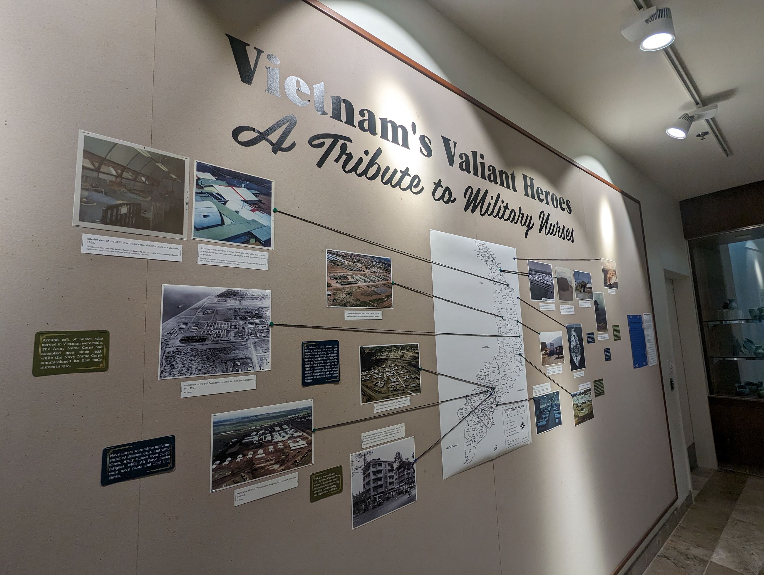 Exhibit wall Map from left